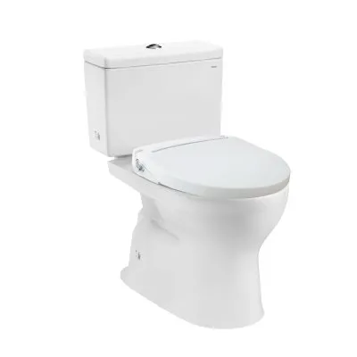 Bàn cầu hai khối kèm nắp rửa ECOWASHER TCW07S TOTO CS302DE2