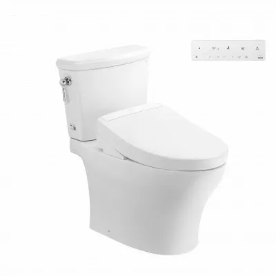 Bàn cầu hai khối kèm nắp rửa điện tử WASHLET dòng S5 – TCF34461GAA TOTO CS986CGW25