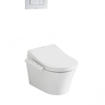 Bàn cầu treo tường kèm nắp rửa điện tử dòng S2 TOTO CW553C/TCF33370GAA/WH172AT/TCA465/MB170P#SS