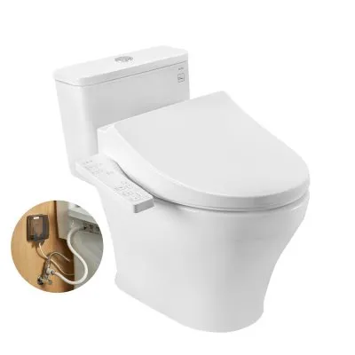 Bàn cầu một khối kèm nắp rửa điện tử WASHLET dòng S1 – TCF23661GAA TOTO MS857DW26#XW