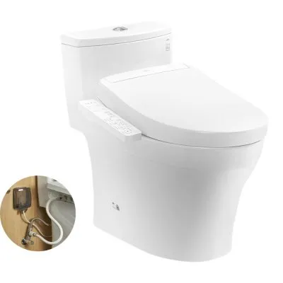 Bàn cầu 1 khối kèm nắp rửa điện tử WASHLET dòng S2 – TCF33461GAA TOTO MS885DW24