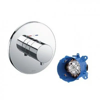 Van điều chỉnh nhiệt độ kèm phụ kiện âm tường TOTO TBV01406B/TBN01001B