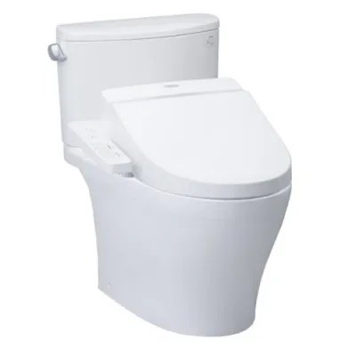 Bàn cầu một khối kèm nắp rửa điện tử TOTO CS767W7
