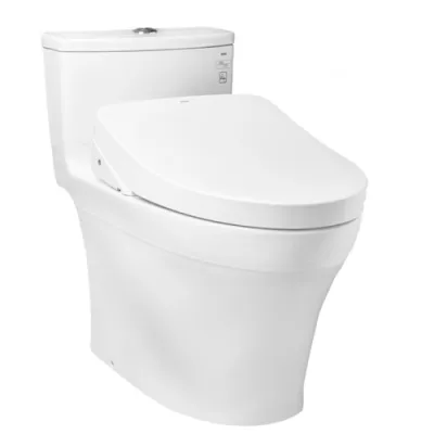 Bàn cầu một khối kèm nắp rửa điện tử TOTO MS885DW11