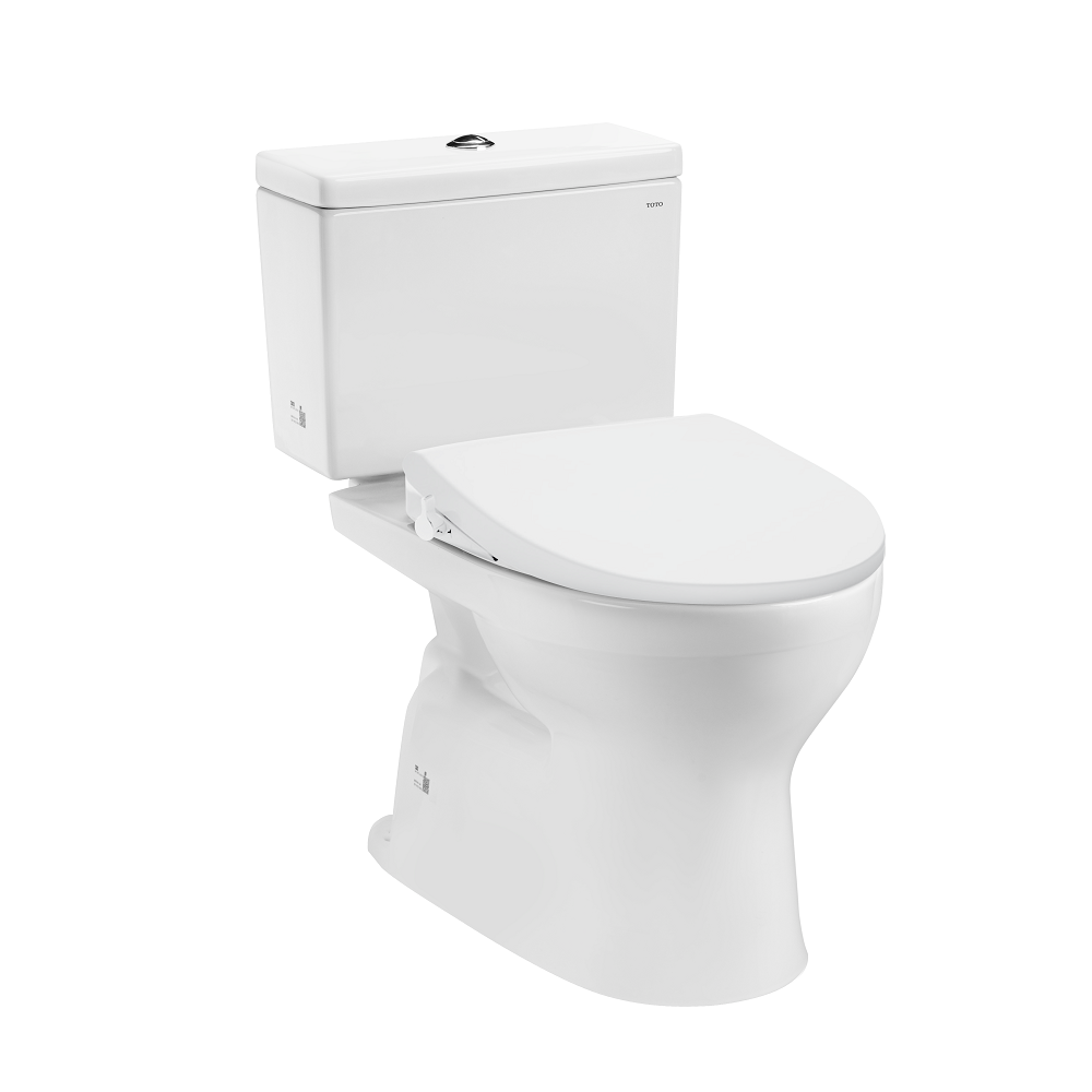 Bàn cầu hai khối kèm nắp rửa ECOWASHER TCW1211A TOTO CS302DE4