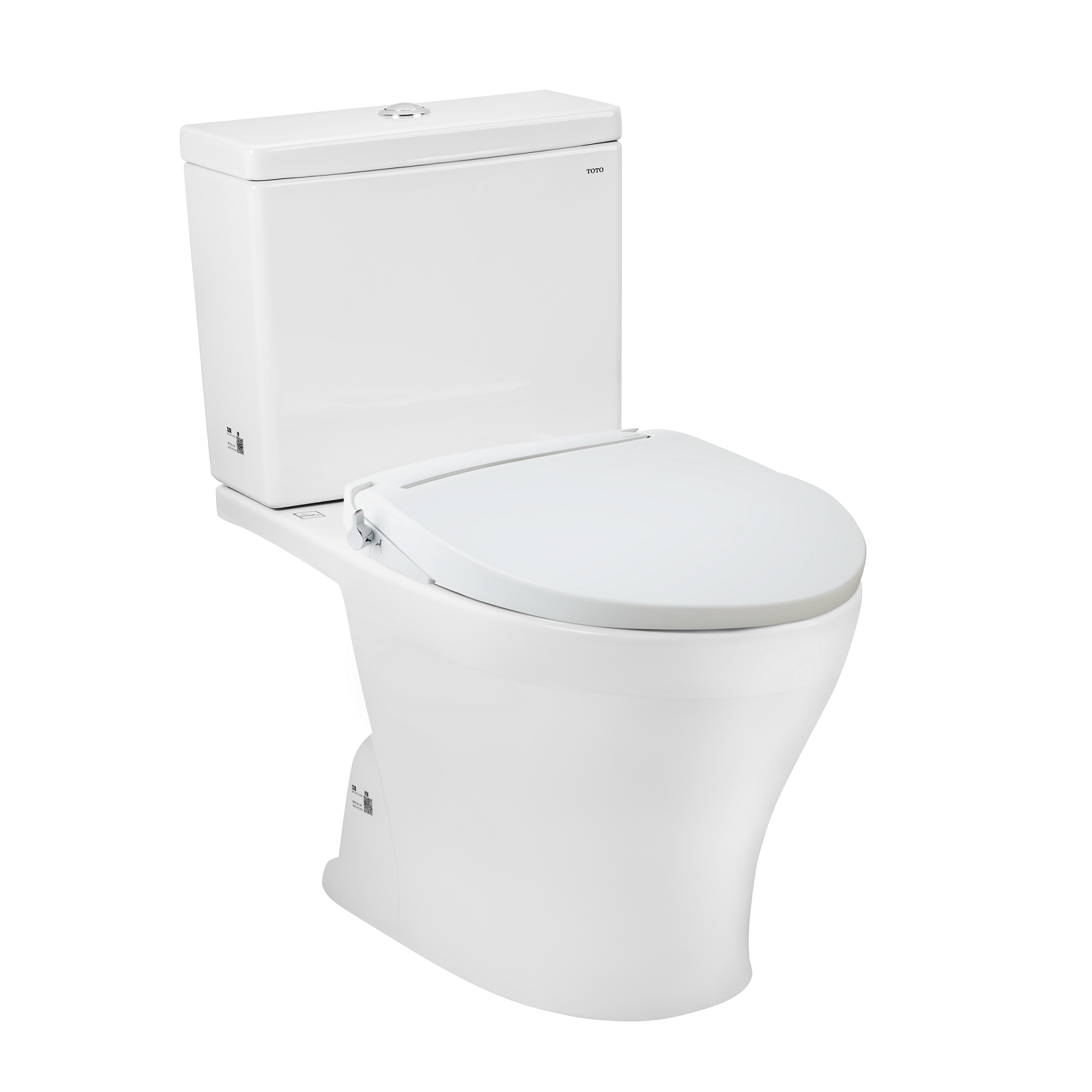 Bàn cầu 2 khối kèm nắp rửa cơ ECOWASHER TCW07S TOTO CS326DE2