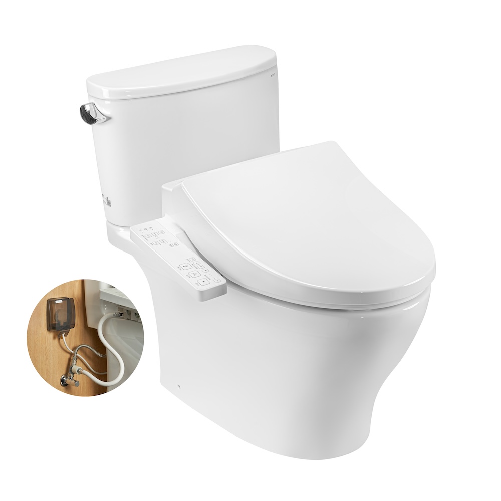 Bàn cầu 2 khối kèm nắp rửa WASHLET dòng S1 – TCF23661GAA TOTO CS767RW26#XW