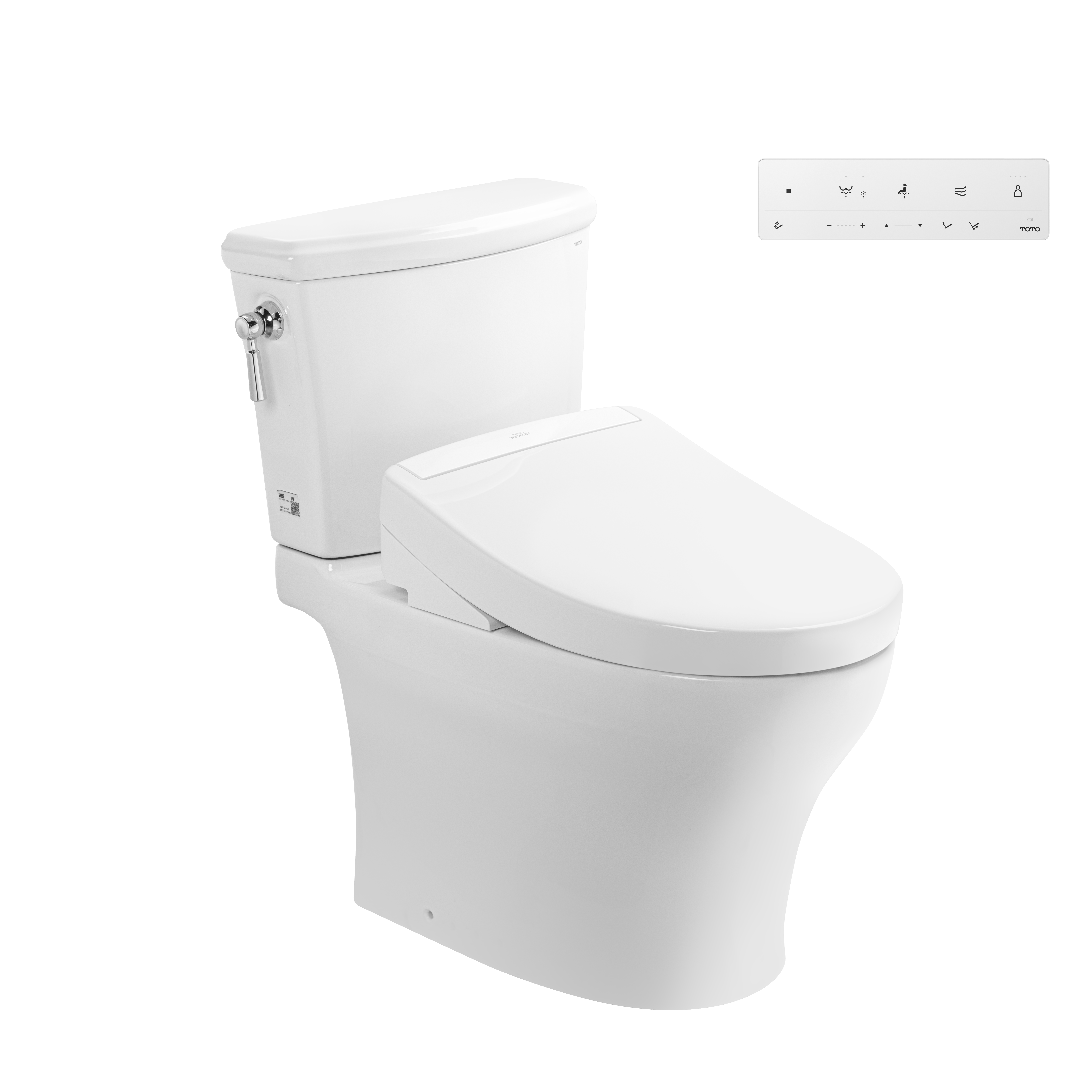 Bàn cầu hai khối kèm nắp rửa điện tử WASHLET dòng S5 – TCF34461GAA TOTO CS986CGW25