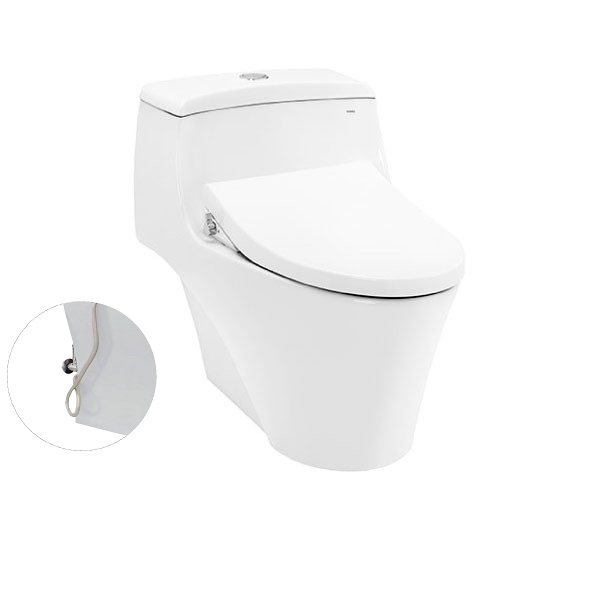 Bàn cầu một khối kèm nắp rửa cơ Ecowasher TCW1211A TOTO MS823DRE4