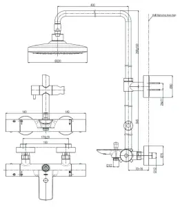 Sen cây nhiệt độ kèm vòi xả bồn TOTO TBW01401AA