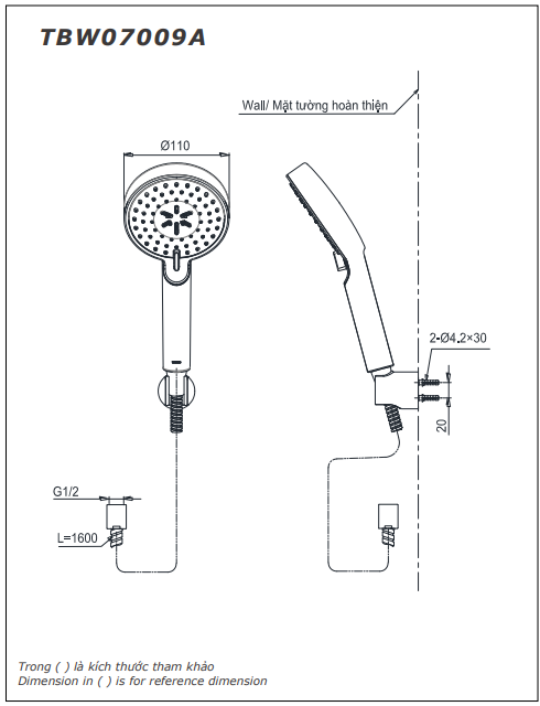 Bát sen cầm tay TOTO TBW07009A